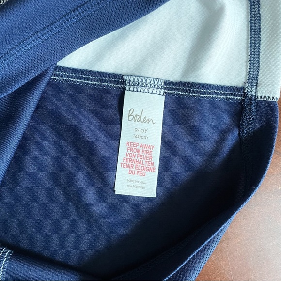 Boden Kids Sports T-Shirt 9-10Y 140cm Navy Red Colorblock Active Tee Boys Girls - Picture 5 of 5